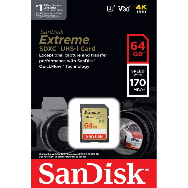 SanDisk Extreme Scheda MicroSDXC 64GB - Classe 10, U3, Fino A 90 MB/s, Con Adattatore SD, Per Smartphone, Tablet E Action Cam, 4K Ultra HD