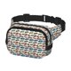 thumbnail image 2 of Fotbe Train Cangurera Cuadrada con Estampado de Doble Capa, Bolsa de Cintura Ajustable Mini para Hombres y Mujeres, 2 of 9