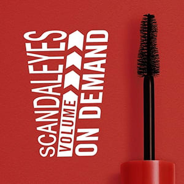(2 pack) RIMMEL Scandaleyes Clean Volume On Demand Mascara, 001 Extreme Black, 0.040 fl oz