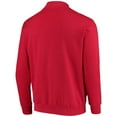 thumbnail image 3 of Men's Colosseum Red Kansas Jayhawks Tortugas Logo Quarter-Zip Jacket, 3 of 3