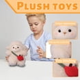 thumbnail image 4 of Lamb Plush Toy - Cute Sheep Cuddly Soft, Huggable Small Doll, Animal Friend, Adorable Bedroom Companion | Versatile Playroom Stuffed Animal for Hugging Naptime and Decorative Comfort, 4 of 6