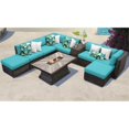 thumbnail image 2 of Venice 10 Piece Outdoor Wicker Patio Furniture Set 10g in Aruba, 2 of 2