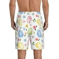 thumbnail image 3 of Gaeub Easter Egg3 Printed Men's Short Pajama Pants, Lightweight Lounge & Sleep Bottoms Keep You Cool - Medium, 3 of 9