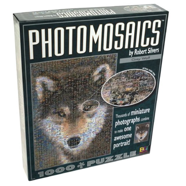 Photomosaics: Grey Wolf by Robert Silvers 1000 piece Jigsaw Puzzle