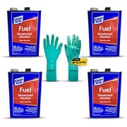 Centaurus AZ Klean Strip Denatured Alcohol Chemical Resistant Gloves, Odorless, Smokeless Flames, Cleans Burning, Ideal for Marine Stoves and Other Alcohol-Burning Appliances- 1 Gallon (4)
