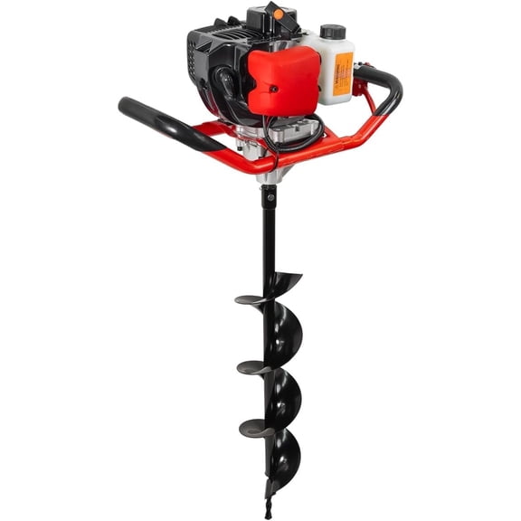 XtremePowerUS 52CC 2-Stroke Gas Powered Earth Auger, Post Hole Digger with 6” Bit, EPA Certified Fence & Tree Planting Drill