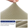 thumbnail image 2 of 2024 Housse de Coussin de Siège Extensible à Texture en Grille (3 Pcs Kaki), 2 of 5