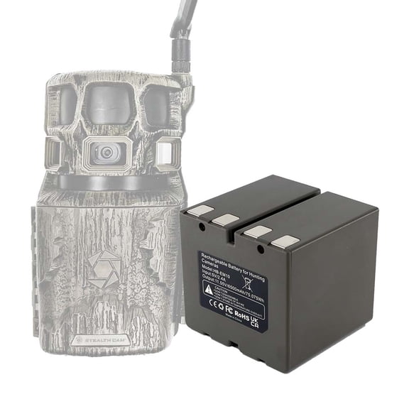 HB-EM10 Battery for StealthCam 360 Max Cartridge, Compatible with Stealth Cam 360 Revolver, Revolver Pro, Revolver Pro 2 Trail Camera(6500mAh/38.5Wh)