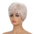 thumbnail image 1 of Fashionable Light Blonde Pixie Hair Wig Synthetic Wigs, Cosplay and Daily Use, 1 of 5