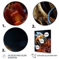 thumbnail image 3 of Designart "Captured Bee" Animals Floater Framed Wall Art Print, 3 of 7
