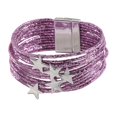 thumbnail image 1 of Pulsera rígida para niña, de aleación, , , ideal para fiestas y como accesorio versátil. Púrpura, 1 of 8