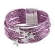 thumbnail image 1 of Pulsera tipo brazalete para niña, pulsera apilable, artículos para fiestas, multifuncional . Púrpura, 1 of 8