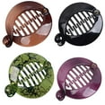 thumbnail image 3 of 4 Pieces Small Round Hair Clips 2.5x2.1"""" Fishtail Hair Clip C, 3 of 6