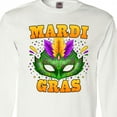 thumbnail image 4 of Inktastic Mardi Gras with Green Masquerade Mask Long Sleeve T-Shirt, 4 of 5