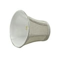 thumbnail image 6 of Aspen Creative 30245-9 Small Bell Shape Chandelier Clip-On Lamp Shade Set (9 Pack), Transitional Design in Silver-Grey, 4" bottom width (2 1/2" x 4" x 5" ), 6 of 6