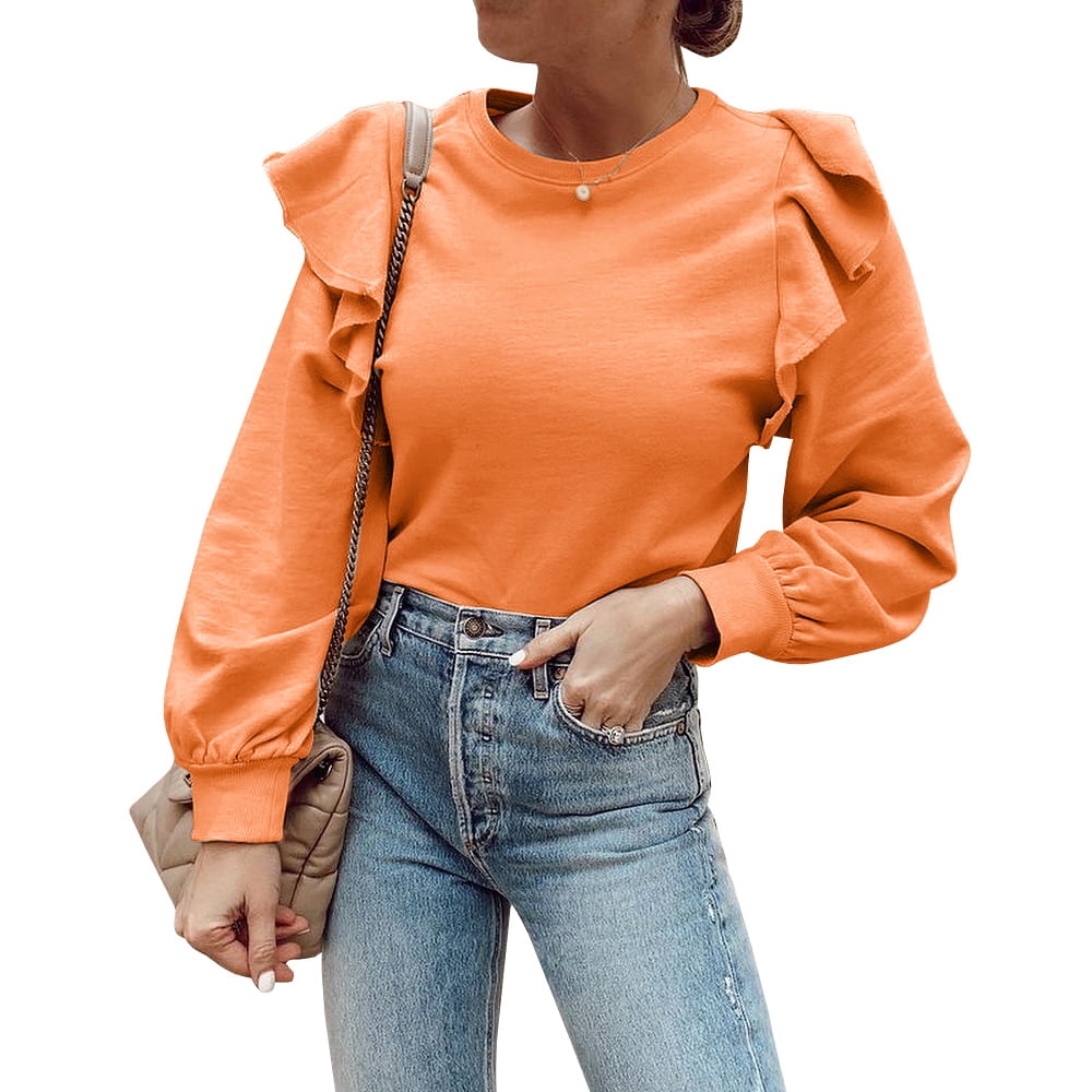 Hoodie Ruffle Sleeves