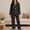 Black, variant on Blmnix Sleepwear Sets Womens Sleepwear Bamboo Pajamas Button Up Pajamas Pajamas Straight-Leg Long Sleeve Red Collared Full Summer Pajamas for Women,M