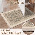 thumbnail image 2 of 2x3 Entryway Rug Bathroom Rugs for Front Door Bedroom Kitchen, Washable Vintage Print Carpet, Floor Mat with Non Slip Backing, 2 of 8