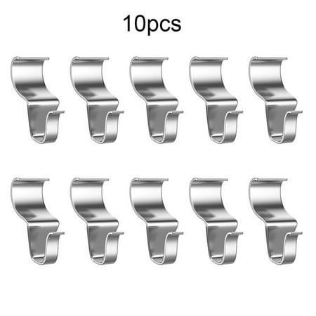 

No-Hole Hooks Vinyl Siding Hangers - Low Profile- 10PK Heavy Duty 18Lbs Stainless Vinyl Siding Hooks for Outdoor Decorations