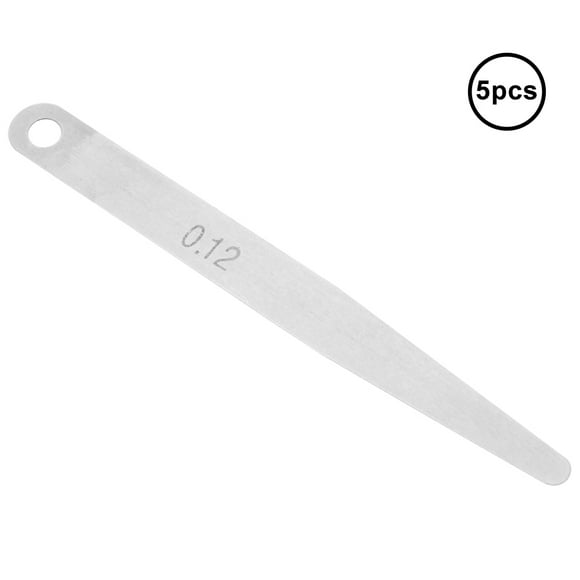 Feeler Gauge Metric Filler 0.12 Feeler Gauge 5pcs 0.12mm Thickness Feeler Gauge Metric Filler Thickness Gage Measurement Tool 0.12mm