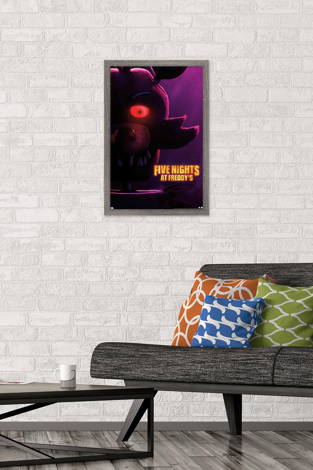 Five Nights at Freddy's Movie - Foxy One Sheet Wall Poster, 14.725" x 22.375" Framed