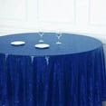 thumbnail image 6 of BalsaCircle 120" Sequin Round Tablecloth Royal Blue, 6 of 8
