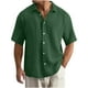thumbnail image 1 of pstuiky camiseta de hombre, Uniforme de hombre, moda informal, suelto, con botones y solapa, manga corta camisetas de hombre xxxxxl, 1 of 5