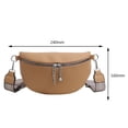 thumbnail image 2 of Bolsa de pecho de moda bandolera de cuero de PU casual Ajustable portátil para viajes Tmvgtek Para Estrenar, 2 of 9