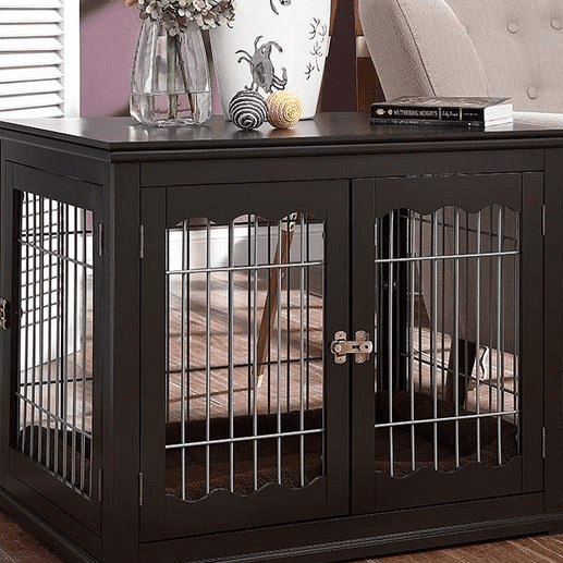 Casual Home Modern Lattice Wooden Pet, Wooden Dog Kennel End Table Plans Free