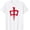 Red and White, variant on Red Dragon Mahjong Tile T-Shirt Chinese Character Zhong Calligraphy Graphic Tee Unisex Casual Short Sleeve Cotton Top Minimalist Red and White Shirt