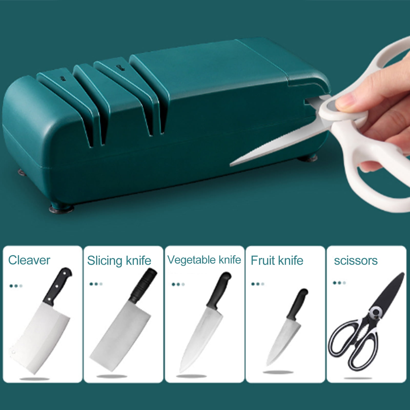 1pc Household Electric Knife Sharpener, Multifunctional Automatic Knife And  Screwdriver Grinder For Fruit Knives, Screwdrivers, Etc.
