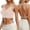 Beige, variant on Low Back Bra For Women Wirefree Seamless Bra Backless Multiway Straps Convertible Bra With Padded Removeable Bra for Women Push up Athletic Bras Wire Sports Bras for Women Sports Bra Full Coverage