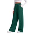 thumbnail image 5 of LIZUOJUN Wide Leg Sweatpants for Women High Waisted Baggy Casual Drawstring Lounge Pants with Pockets for Fall Winter L, 5 of 9