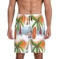 thumbnail image 2 of Rocae Gnome and Surfing for Men's Soft Sleep Pajama Shorts, Waistband and Pockets, 2 of 9