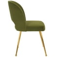 thumbnail image 6 of SAFAVIEH Aspyn Glam Velvet Solid Dining Side Chair, Olive/Brushed Gold, 6 of 13
