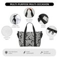 thumbnail image 5 of Laptop Tote Bag for Women Work - Cute Funny Husky Gray Gym Bag for Women Men, Personal Item Crossbody Travel Bags for Women Men Carry On, Overnight Weekender Bags for Women Travel, 5 of 7