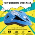 thumbnail image 3 of pitrice Casque de Sport pour Enfants, Protection de Tête Réglable, Vélo, Scooter, Planche à Roulettes, Support pour Extérieur, Bleu, 3 of 6