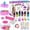 Nail with Hair set, variant on BATTOP Kids Nail Polish Set, Birthday Gifts for Girls Age 6-12, Quick Dry Peel Off, Safe Non-Toxic Beauty Set, Girls Nail Salon Games