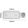 thumbnail image 3 of Wireless Charger 15W 3-in-1 Desktop Charging Station Foldable Drawer Design Fast Charging for Phone Watch Earbuds with USB C Port and Data Cable for Home Office, 3 of 5