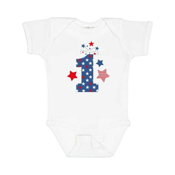 Inktastic Firecracker 1st Birthday Boys or Girls Baby Bodysuit