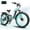 Green, variant on ESKUTE C300R 750W Electric Bike for Adults, 48V 20.8Ah Battery, 26"x4.0" Fat Tire Step-Thru Ebike, 20MPH, 80 Miles, Full Suspension Electric Bicycle, 8-Speed White, UL2849