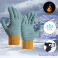 thumbnail image 5 of MESSUEN Womens Gloves with Touchscreen Fingers Cycling Gloves Accessories Thermal Gloves for Women Cold Weather Gloves Womens Winter Gloves Heated Gloves for Women Exercise Gloves Blue One Size, 5 of 7