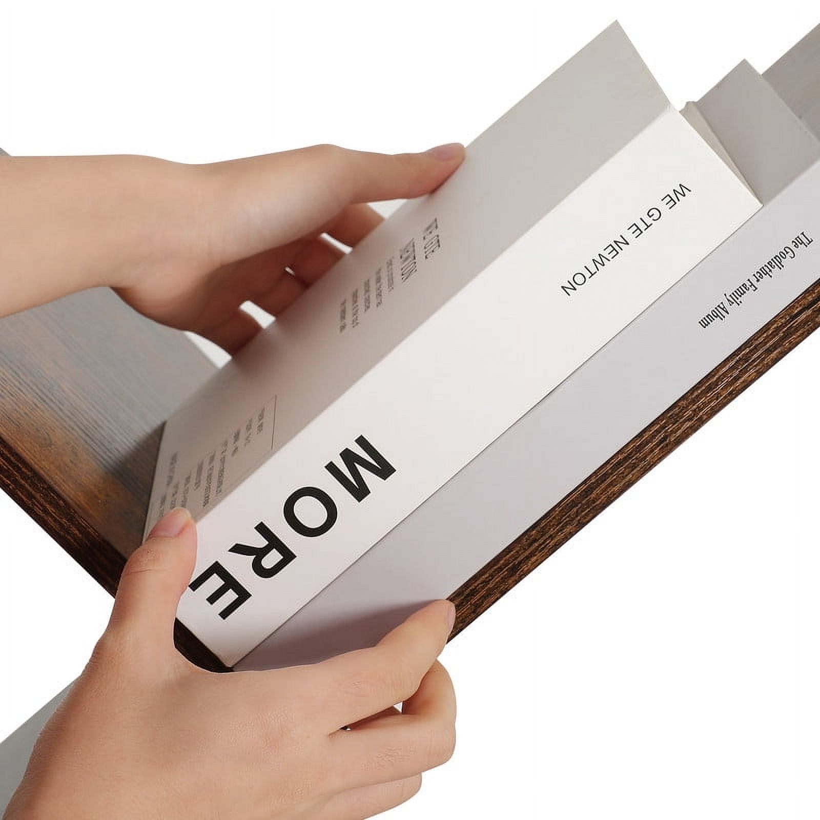 Uforic 5 Tier Bookshelf, Industrial Etagere Bookcase, Oval Bookshelf, Large Display Shelves for Living Room, Home Office, Brown