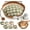Brown-with Cushion, variant on Cutypet Cat Basket, Cutypet Cat Bed Rope Cotton, Handwoven Basket for Indoor Cats with Play Rope, Built-in Washable Breathable Cushion, Foldable Scratchable