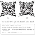 thumbnail image 5 of White Grey Leopard Print Pillow Covers 18x18 Inch Set of 2 Snow Cheetah Throw Pillow Covers Animal Print Farmhouse Pillow Cases Cotton Square Cushion Covers for Home Couch Bed Sofa Chair Decor, 5 of 6