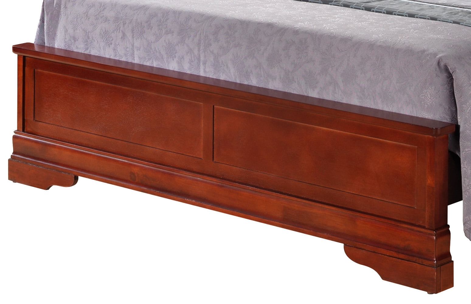 Glory Furniture Louis Phillipe King Bed in Cherry Color