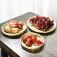 thumbnail image 4 of [] Bamboo Sieve Baskets 5 Pack Bamboo Basket Tray Wicker Bread Basket Natural Handmade Woven Fruit Basket U Shape Holder Flat Shallow Vegetables Serving Basket, 4 of 6