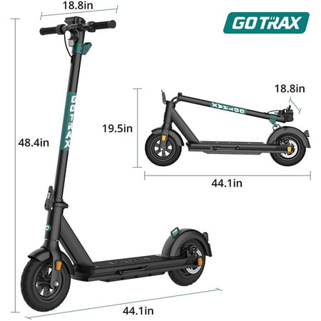 GoTrax - G4 Commuting Electric Scooter w/ 25mi Max Operating Range & 20 Max Speed - Black