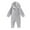 Gray, variant on Wdgfv Girls Romper Jumpsuit Long Sleeve Hooded Zip Up Coverall Outfit for Baby Boy Girl Fall Winter Clothes Beige 0-3 Months