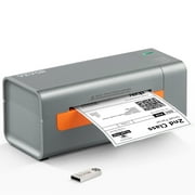 VEVOR Thermal Label Printer, 203DPI 60pcs/min for 4x6 Mailing Packages, USB Connection & Automatic Label Recognition, Support Windows/MacOS/Linux, Compatible with Amazon, eBay, Etsy, UPS,etc, Gray